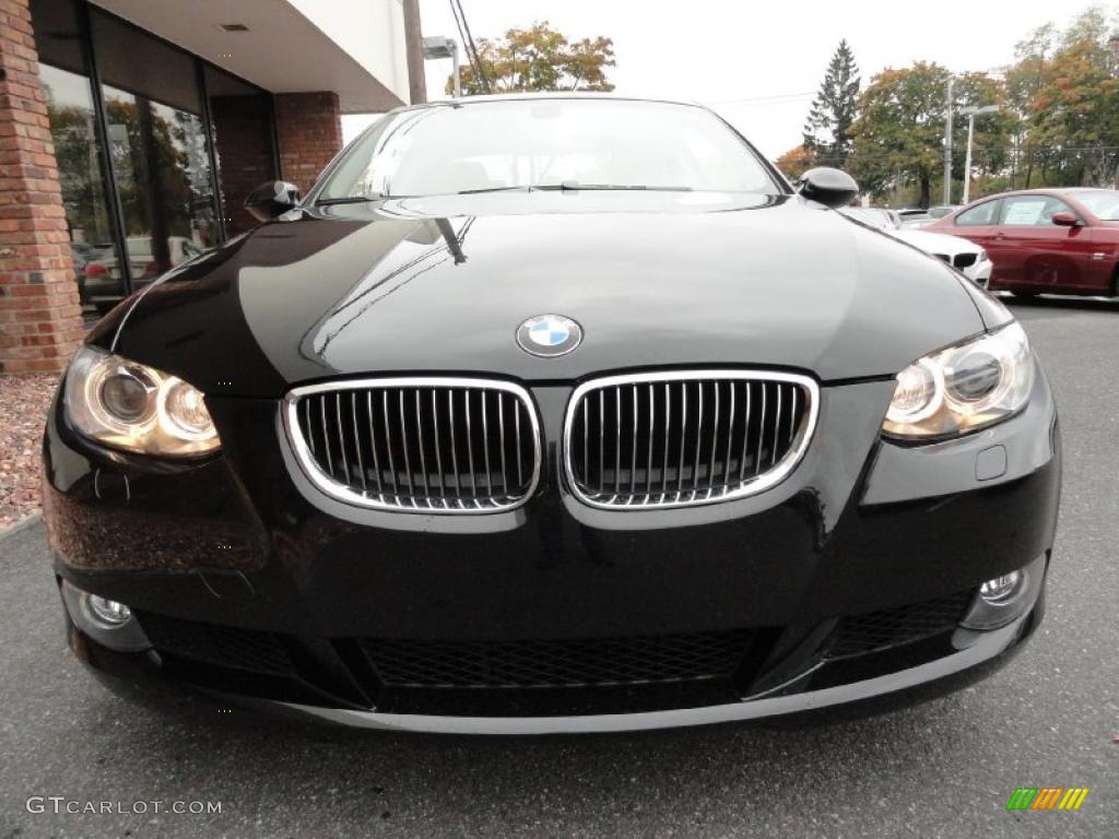 2007 3 Series 328xi Coupe - Black Sapphire Metallic / Saddle Brown/Black photo #2