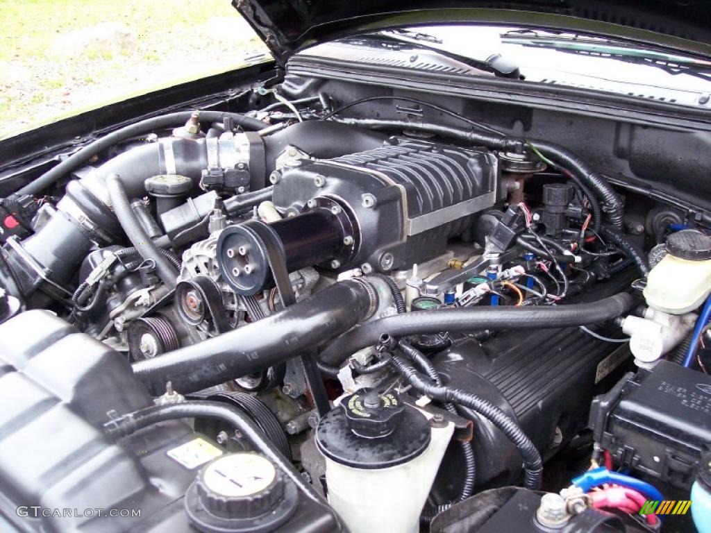 2001 Ford Mustang GT Convertible 4.6 Liter Supercharged SOHC 16-Valve V8 Engine Photo #38782045