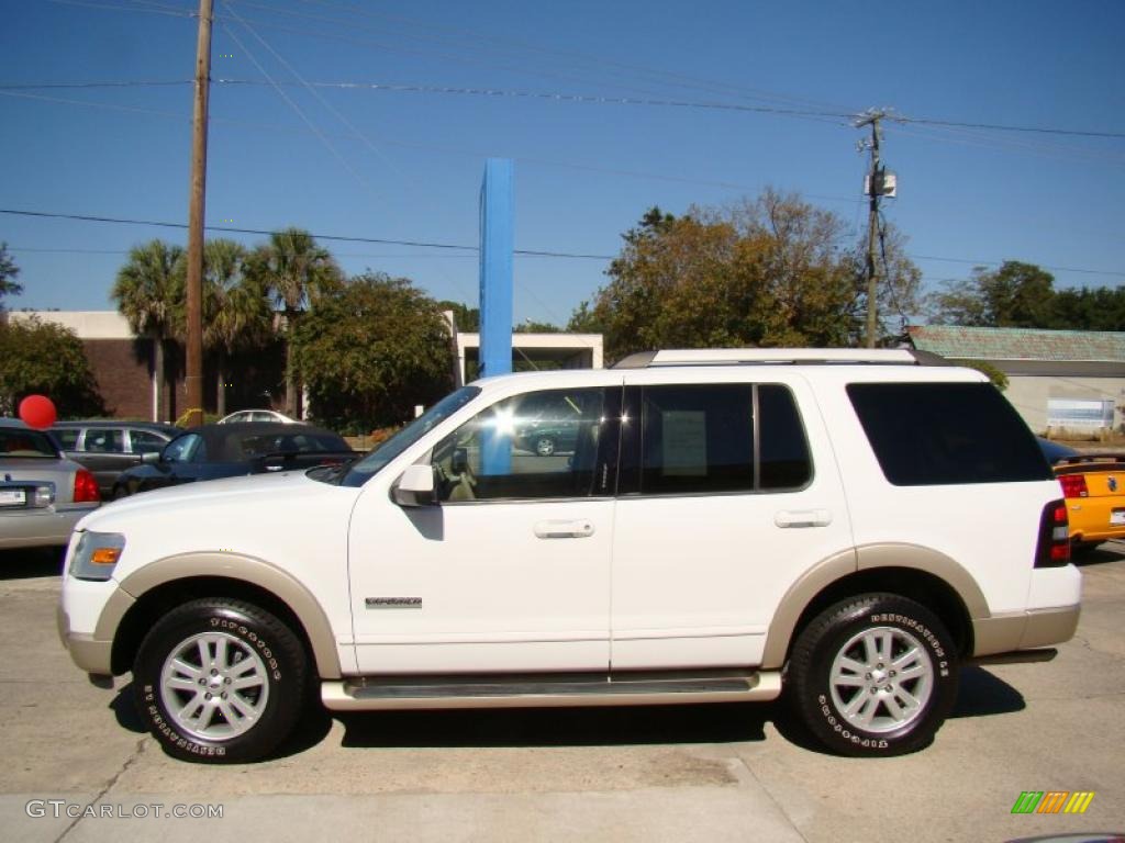 2006 Explorer Eddie Bauer 4x4 - Oxford White / Camel photo #5