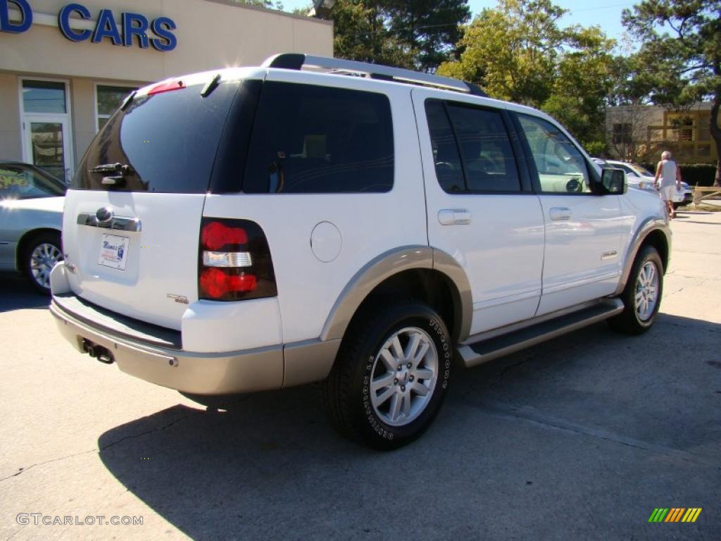 2006 Explorer Eddie Bauer 4x4 - Oxford White / Camel photo #8