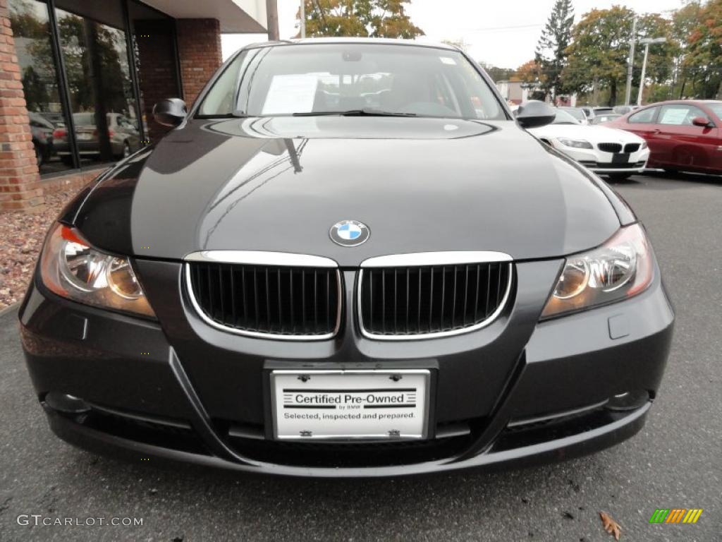 2008 3 Series 328xi Sedan - Sparkling Graphite Metallic / Terra Dakota Leather photo #2