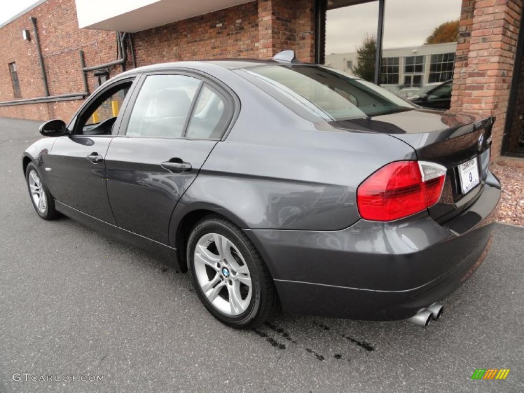 2008 3 Series 328xi Sedan - Sparkling Graphite Metallic / Terra Dakota Leather photo #4