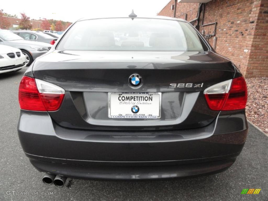 2008 3 Series 328xi Sedan - Sparkling Graphite Metallic / Terra Dakota Leather photo #5
