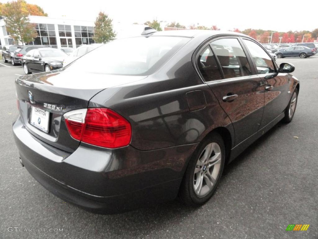 2008 3 Series 328xi Sedan - Sparkling Graphite Metallic / Terra Dakota Leather photo #6