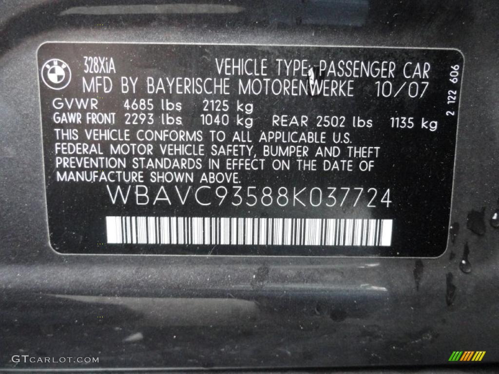 2008 3 Series 328xi Sedan - Sparkling Graphite Metallic / Terra Dakota Leather photo #18