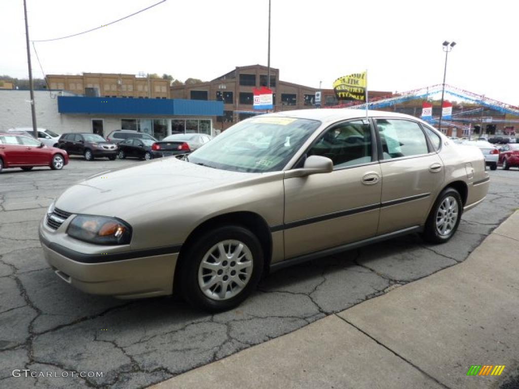 Sandrift Metallic 2002 Chevrolet Impala Standard Impala Model Exterior Photo #38784401