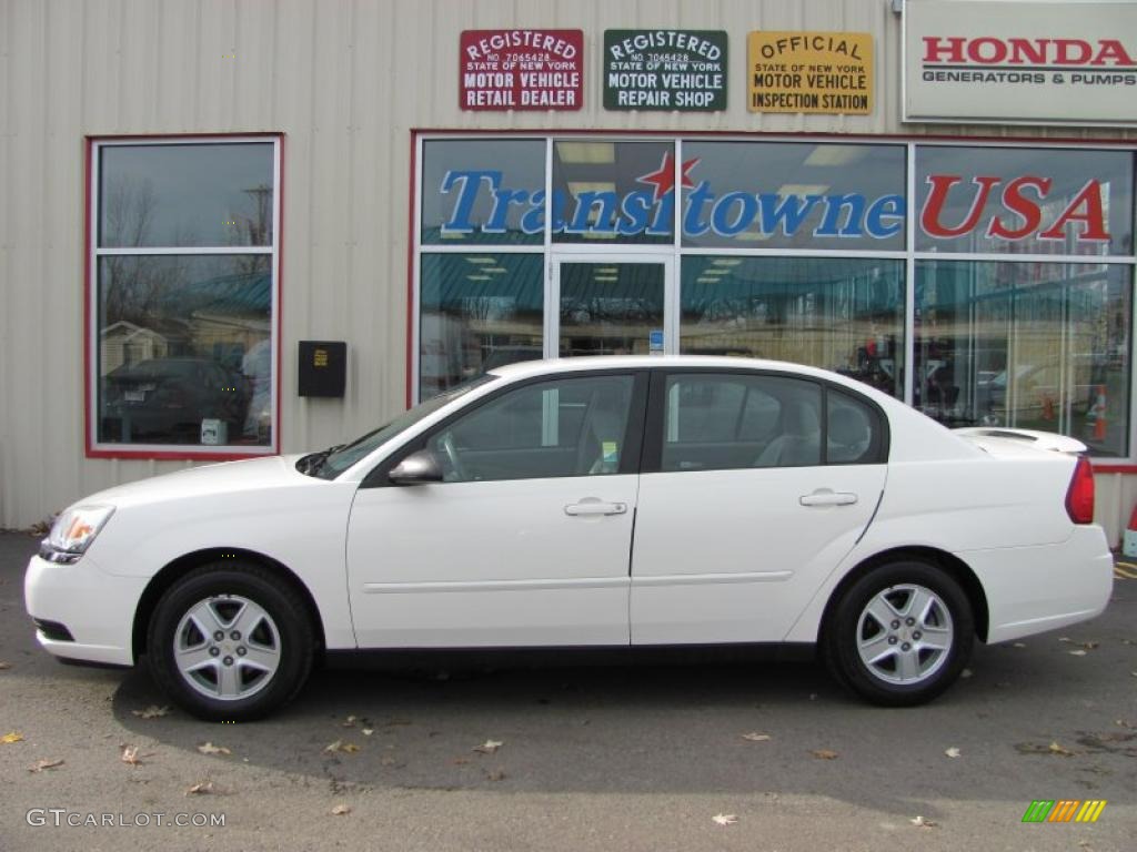 2005 Malibu LS V6 Sedan - White / Gray photo #13