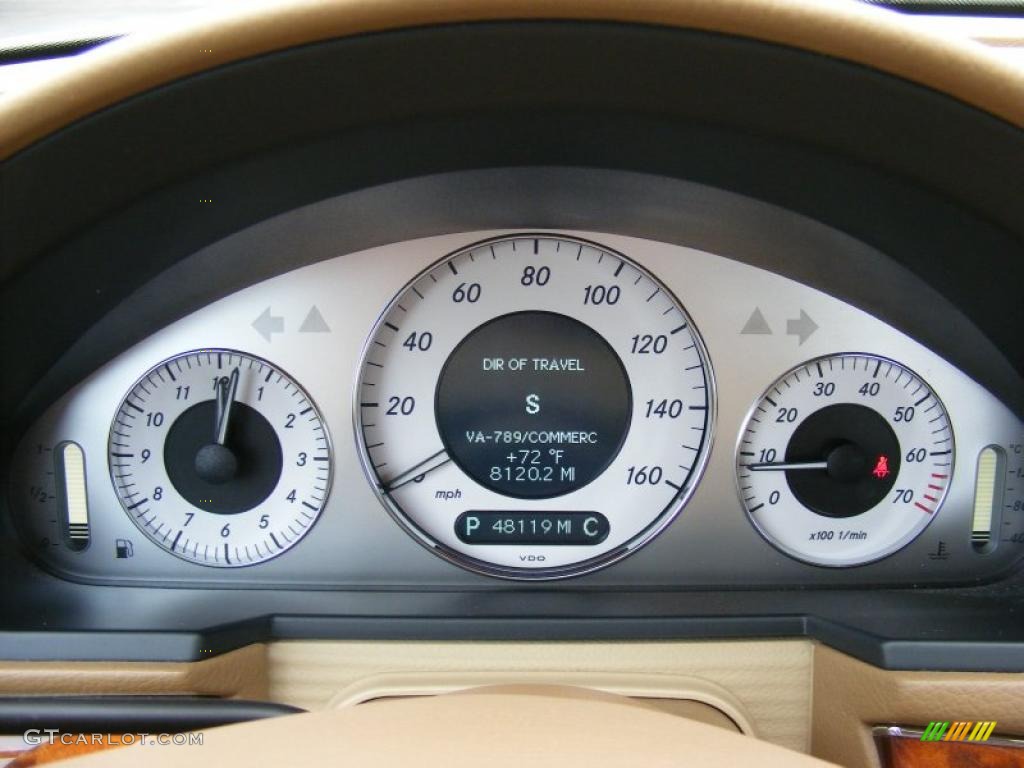 2008 Mercedes-Benz E 350 4Matic Sedan Gauges Photo #38786081