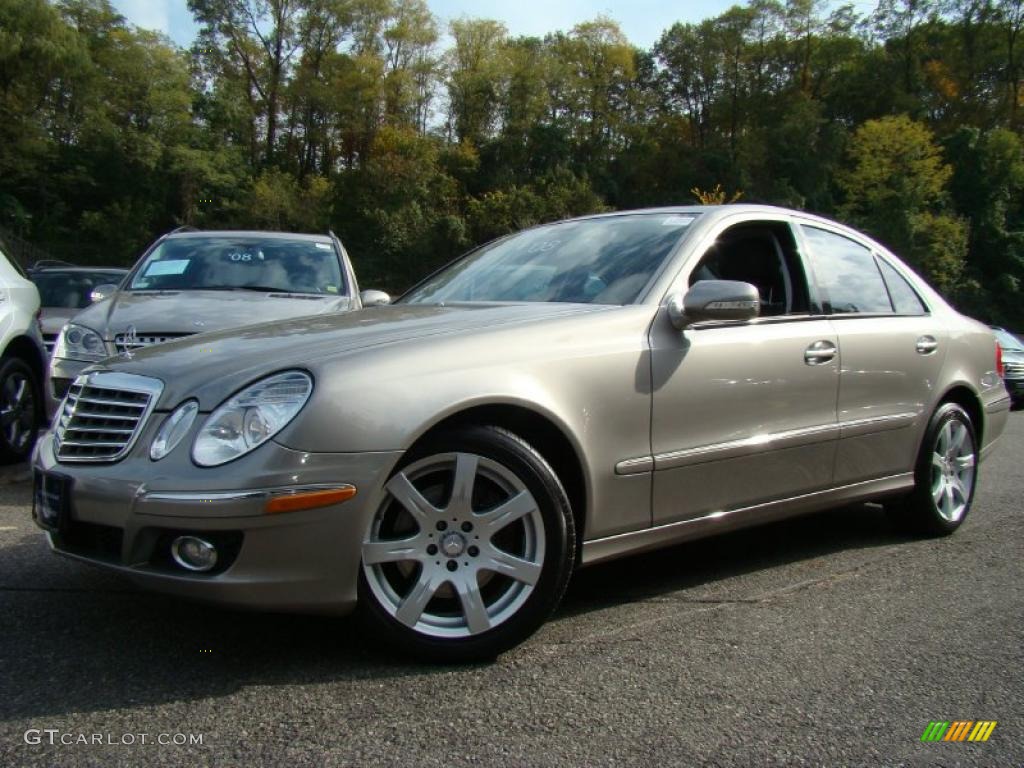 2008 E 350 4Matic Sedan - Pewter Metallic / Black photo #1