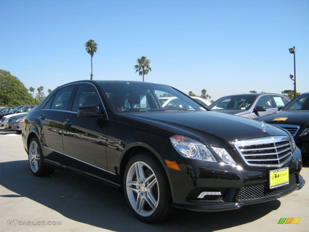 2011 E 550 Sedan - Black / Black photo #1