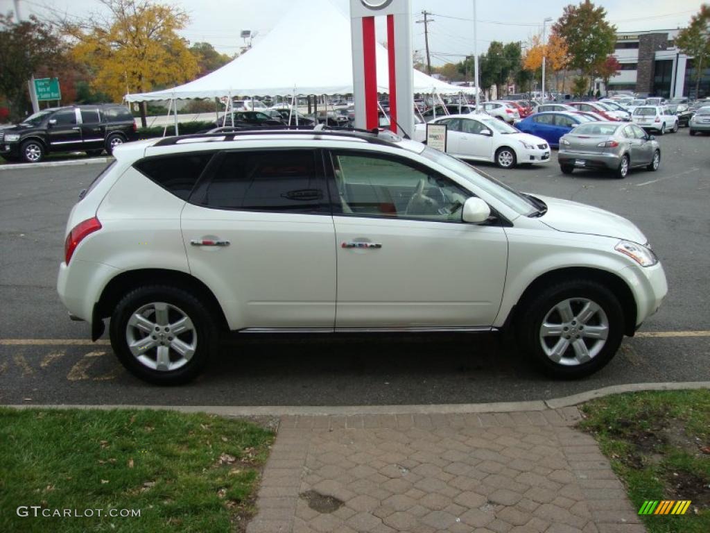 2007 Murano SL AWD - Glacier Pearl White / Cafe Latte photo #7