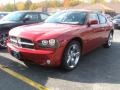 2010 Inferno Red Crystal Pearl Dodge Charger Rallye  photo #1