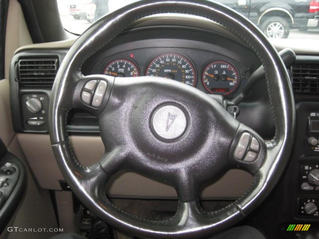 2003 Pontiac Montana MontanaVision Taupe Steering Wheel Photo #38791238