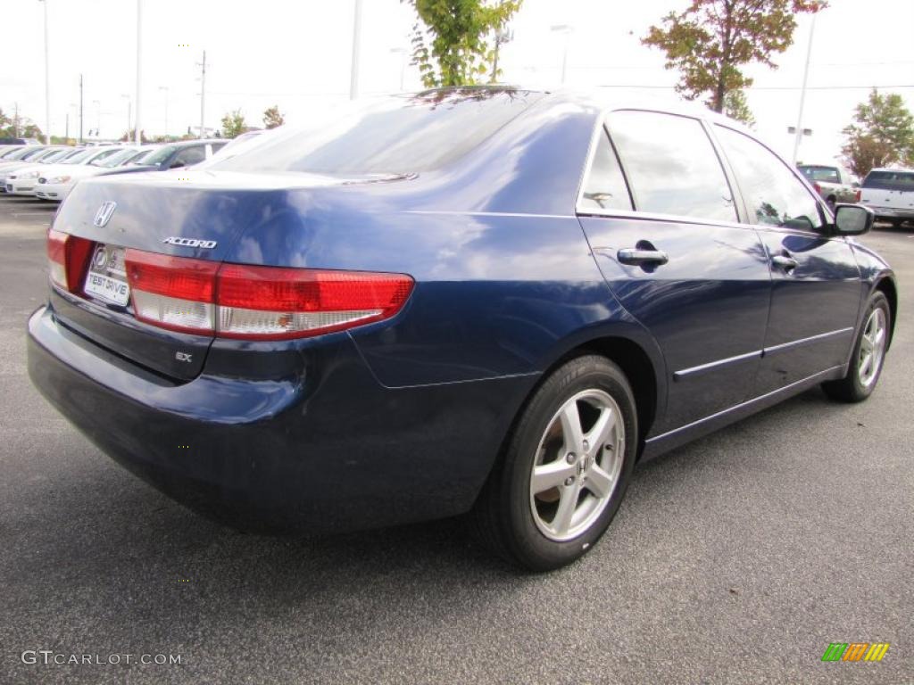 2003 Accord EX Sedan - Eternal Blue Pearl / Black photo #3