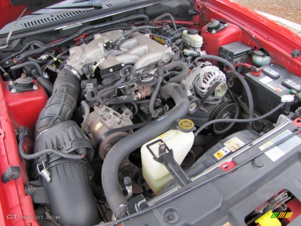 2002 Ford Mustang V6 Convertible 3.8 Liter OHV 12-Valve V6 Engine Photo #38792162