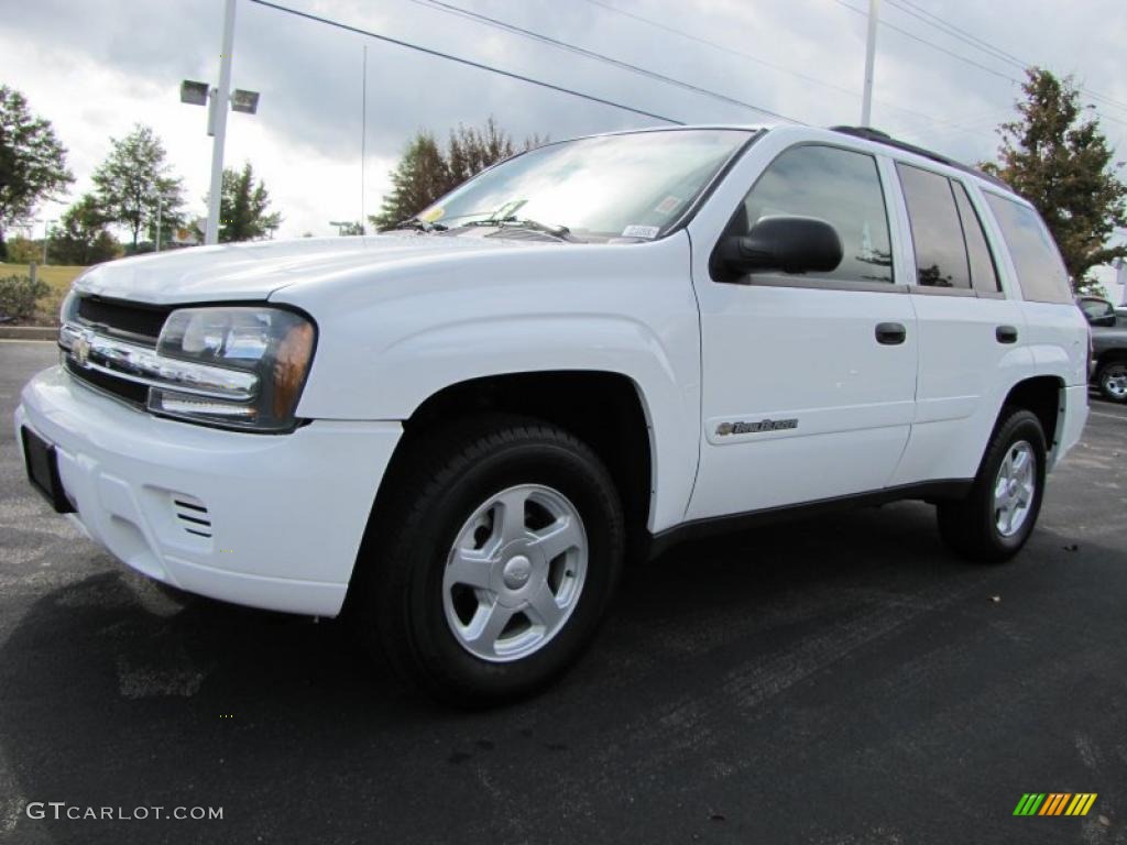 2002 TrailBlazer LS - Summit White / Medium Oak photo #1