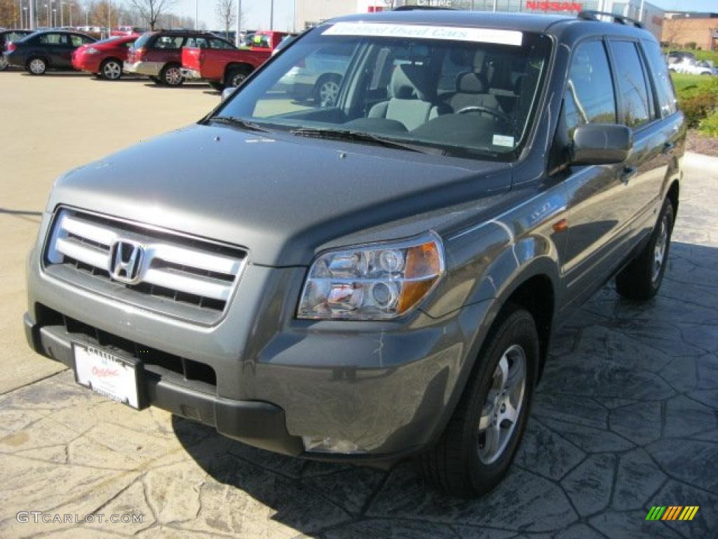 2008 Pilot Special Edition 4WD - Aberdeen Green Metallic / Gray photo #2