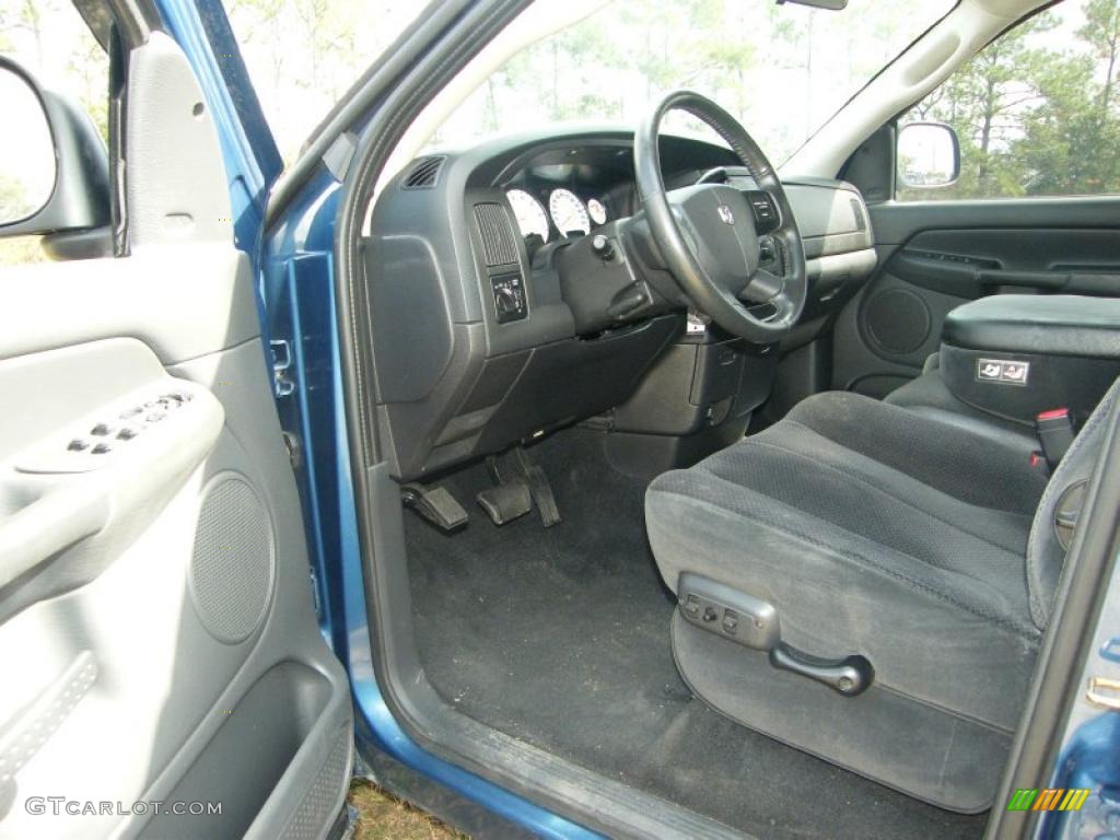 Dark Slate Gray Interior 2005 Dodge Ram 2500 SLT Quad Cab 4x4 Photo #38797651
