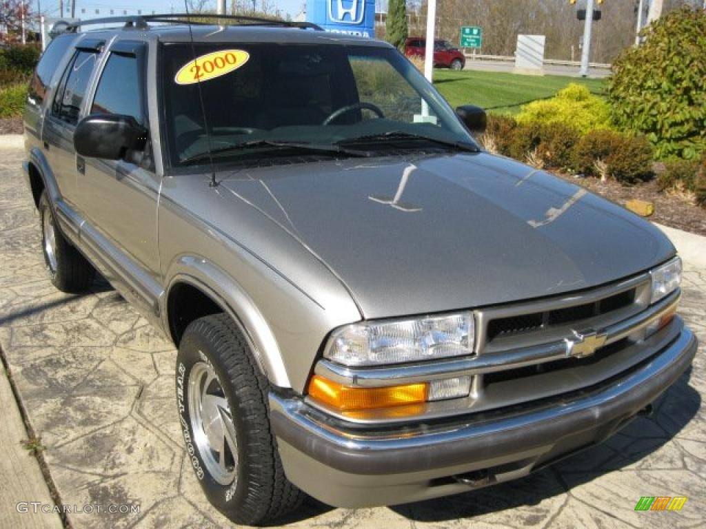 2000 Blazer LT 4x4 - Light Pewter Metallic / Graphite Gray photo #1