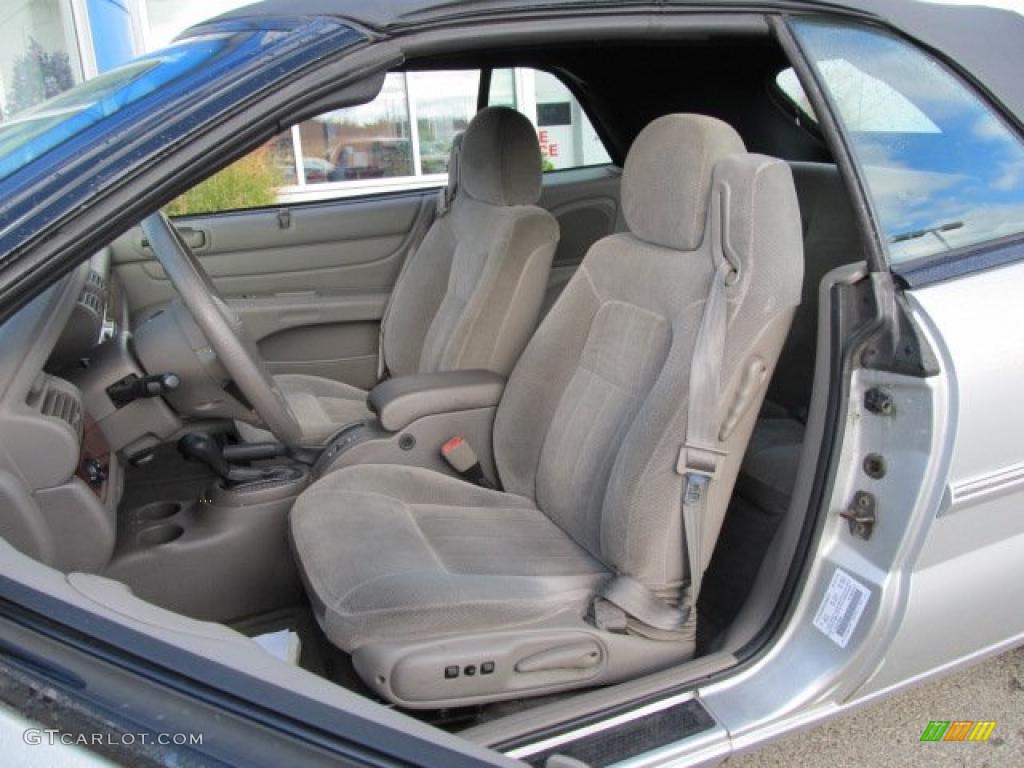 Taupe Interior 2001 Chrysler Sebring LX Convertible Photo #38798395