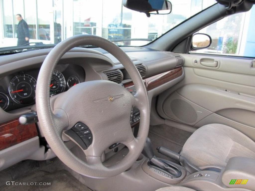 2001 Chrysler Sebring LX Convertible Taupe Dashboard Photo #38798415