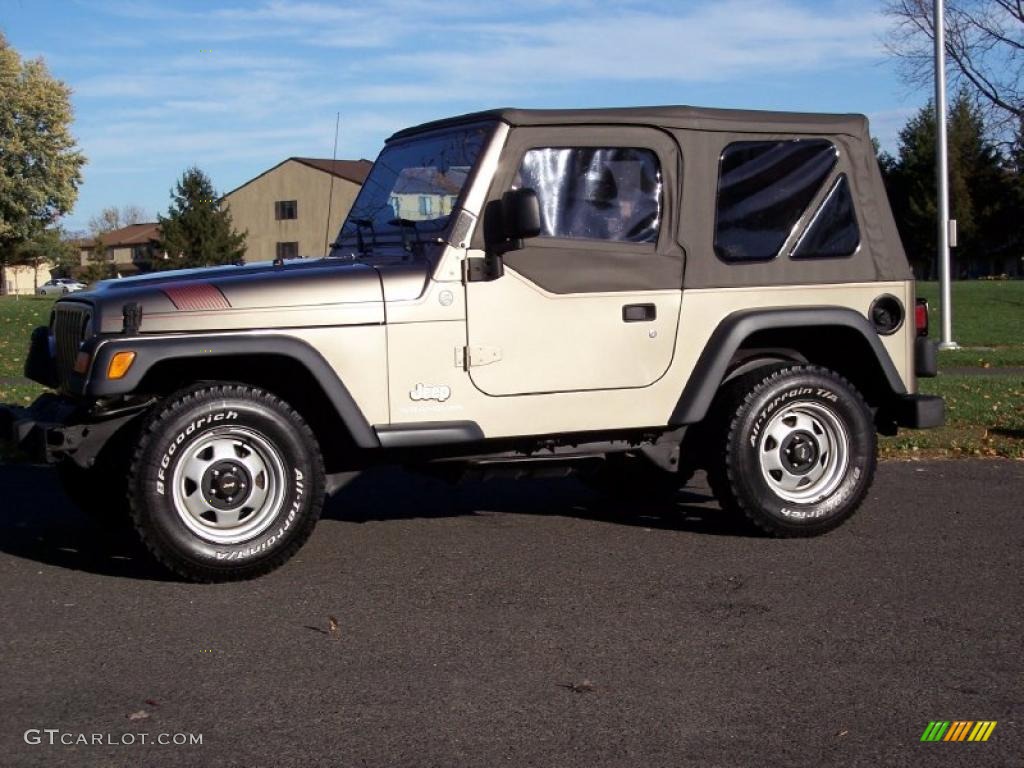 Light Khaki Metallic 2004 Jeep Wrangler SE 4x4 Exterior Photo #38798755