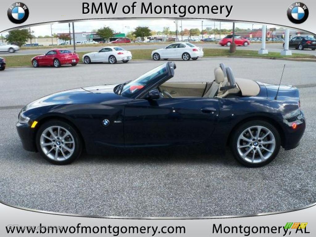 2008 Z4 3.0i Roadster - Monaco Blue Metallic / Beige photo #7