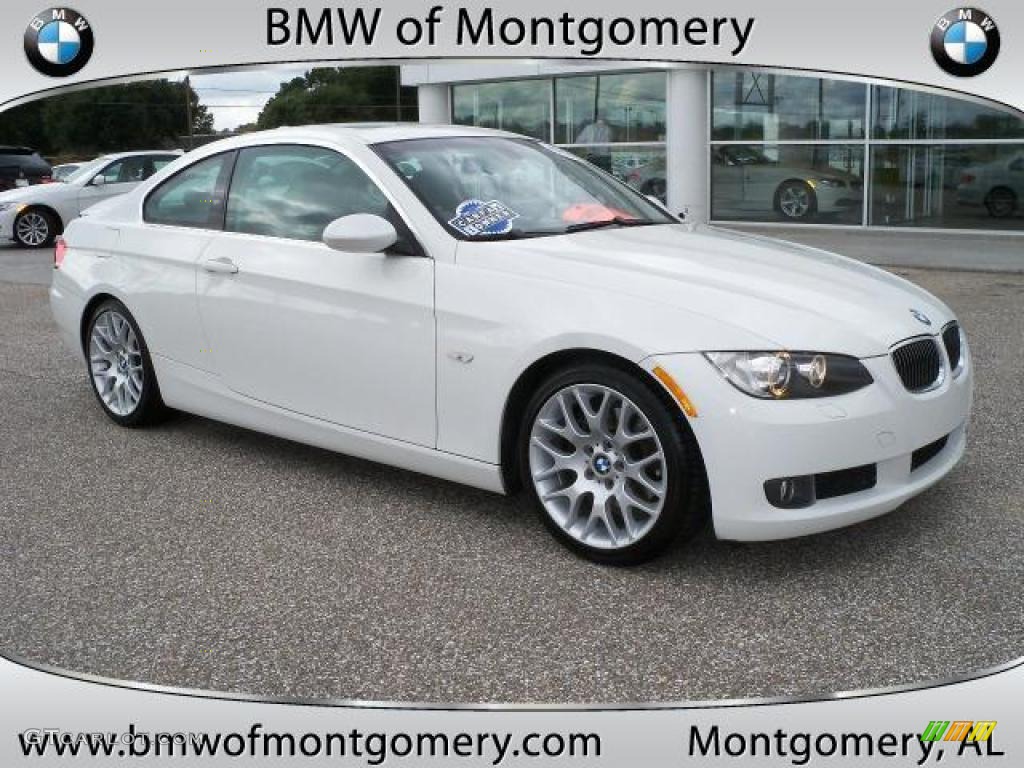 2008 3 Series 328i Coupe - Alpine White / Gray photo #1