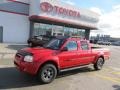 2003 Aztec Red Nissan Frontier XE V6 Crew Cab 4x4  photo #1