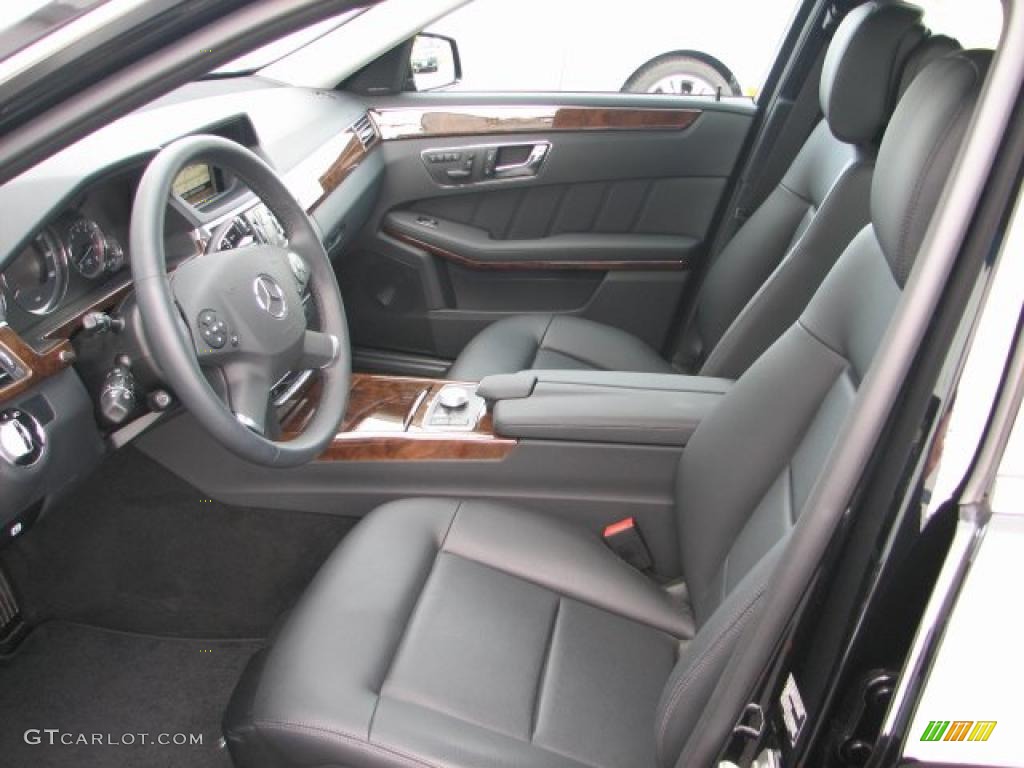 Black Interior 2011 Mercedes-Benz E 350 4Matic Wagon Photo #38801195