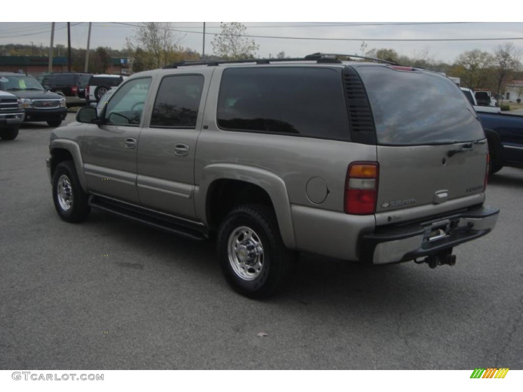 2003 Suburban 1500 LT 4x4 - Light Pewter Metallic / Tan/Neutral photo #16