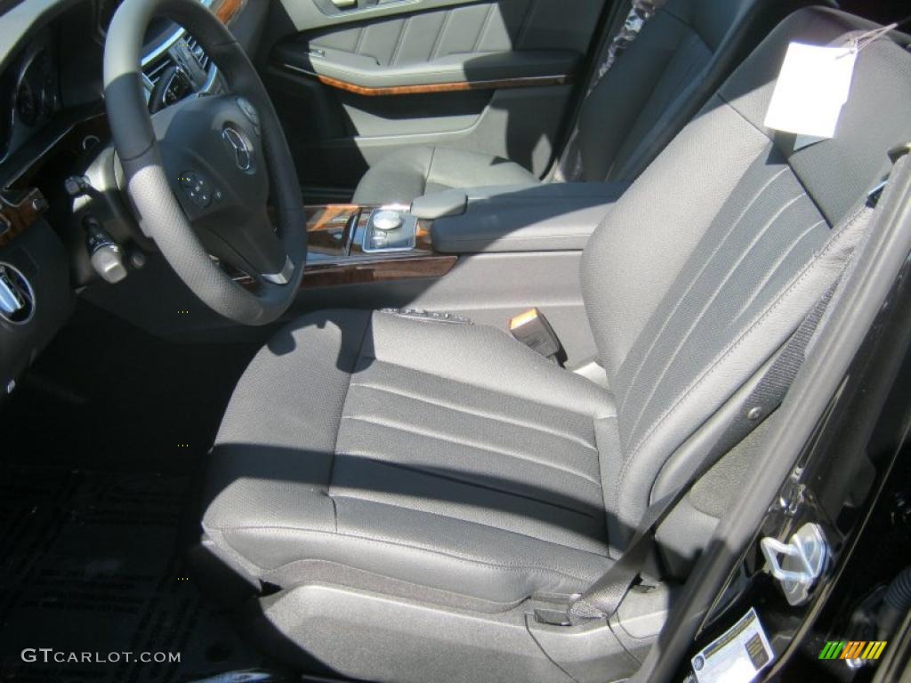 Black Interior 2011 Mercedes-Benz E 550 Sedan Photo #38805724