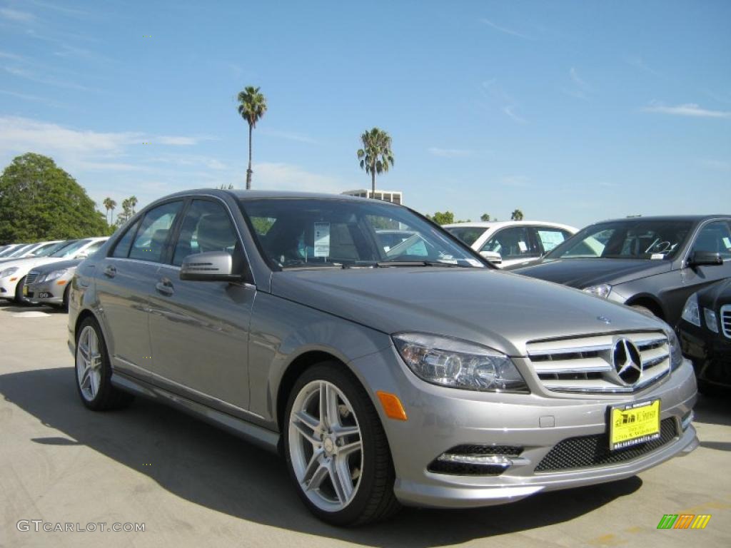 2011 C 300 Sport - Palladium Silver Metallic / Grey/Black photo #1