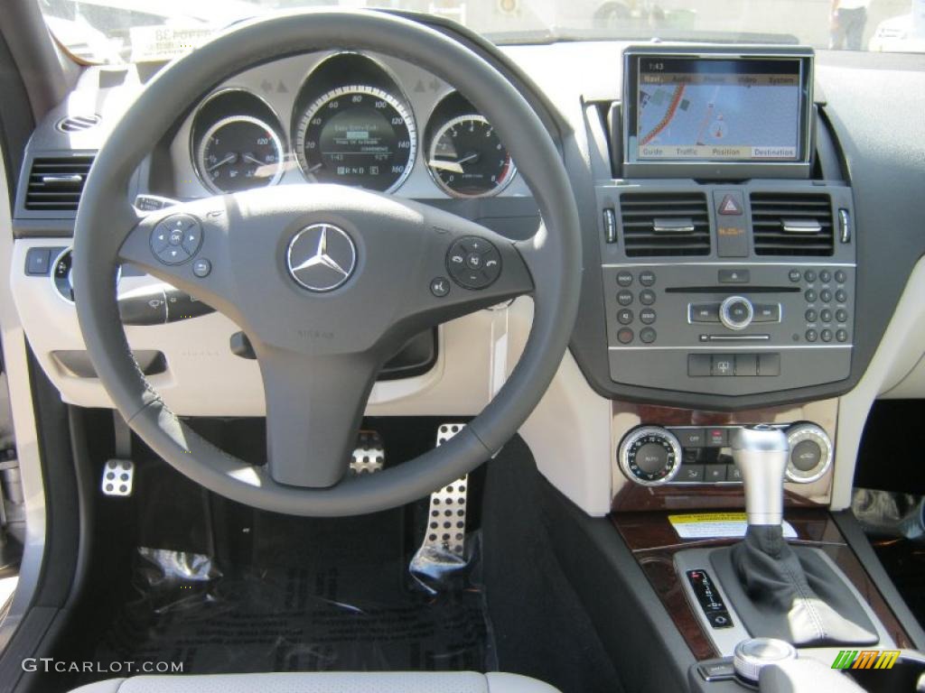 Grey/Black Interior 2011 Mercedes-Benz C 300 Sport Photo #38806508