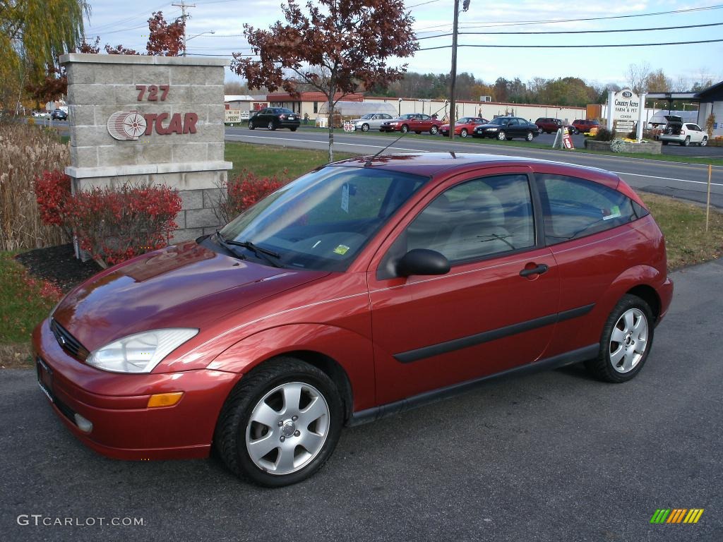 2001 Sangria Red Metallic Ford Focus Zx3 Coupe 38795030