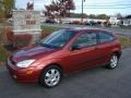 2001 Sangria Red Metallic Ford Focus ZX3 Coupe  photo #1