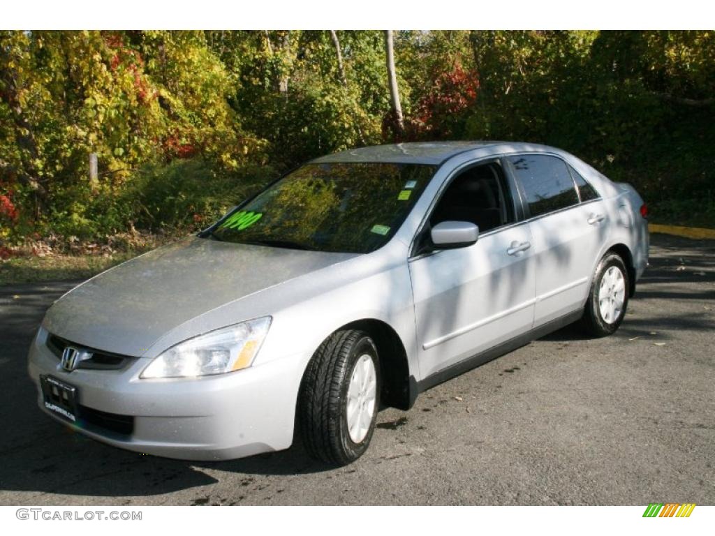 2003 Accord LX Sedan - Satin Silver Metallic / Gray photo #1