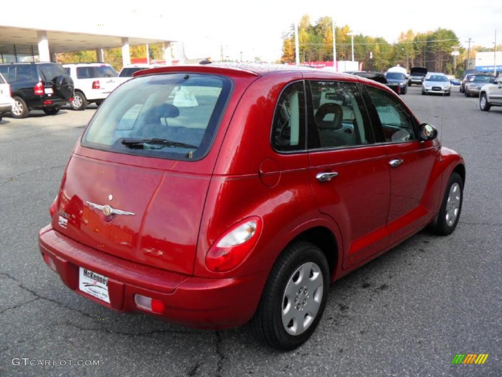 2007 PT Cruiser  - Inferno Red Crystal Pearl / Pastel Slate Gray photo #4