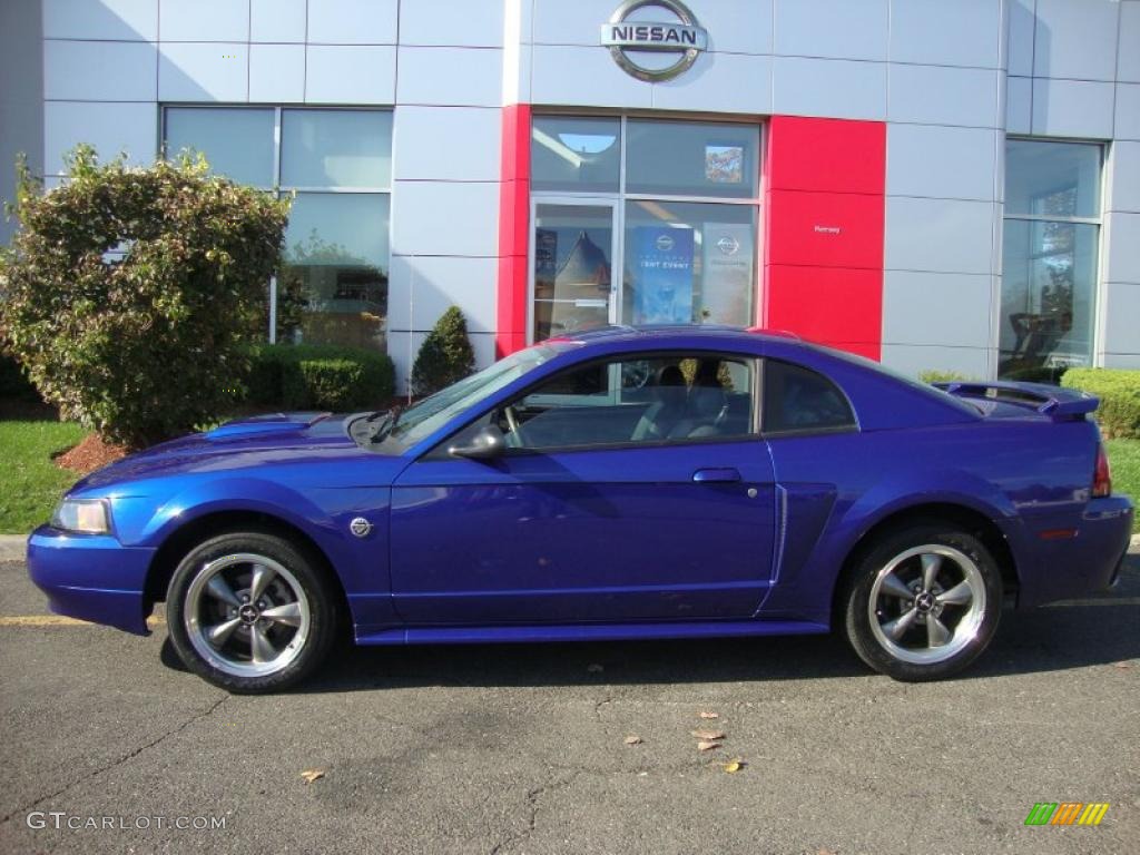 Sonic Blue Metallic 2004 Ford Mustang GT Coupe Exterior Photo #38807448