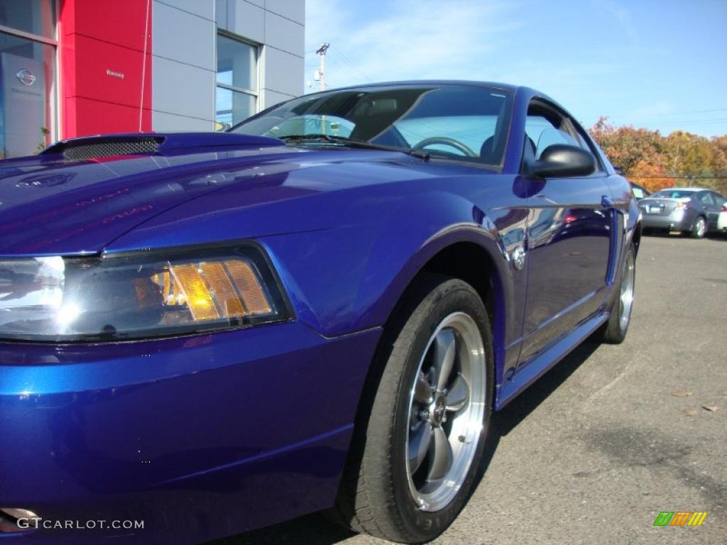 2004 Mustang GT Coupe - Sonic Blue Metallic / Dark Charcoal photo #7
