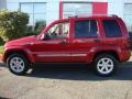2007 Inferno Red Crystal Pearl Jeep Liberty Limited 4x4  photo #2