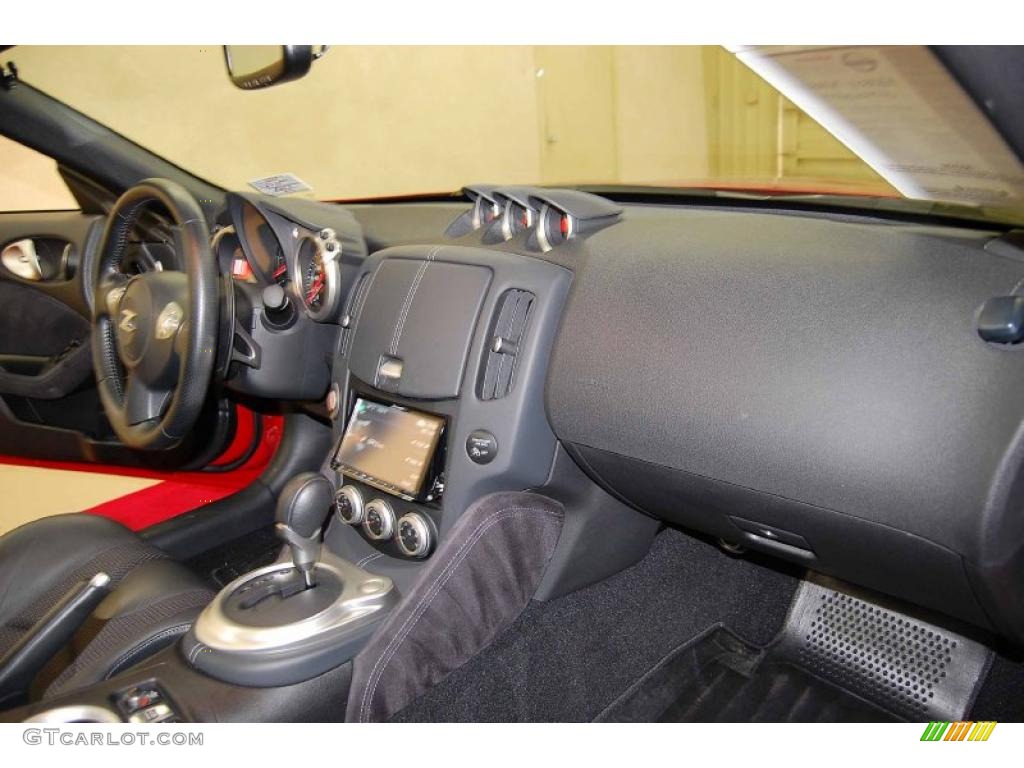2010 Nissan 370Z Touring Roadster Black Leather Dashboard Photo #38810975