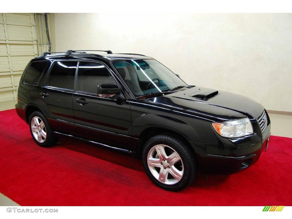 2007 Forester 2.5 XT Limited - Obsidian Black Pearl / Anthracite Black photo #1