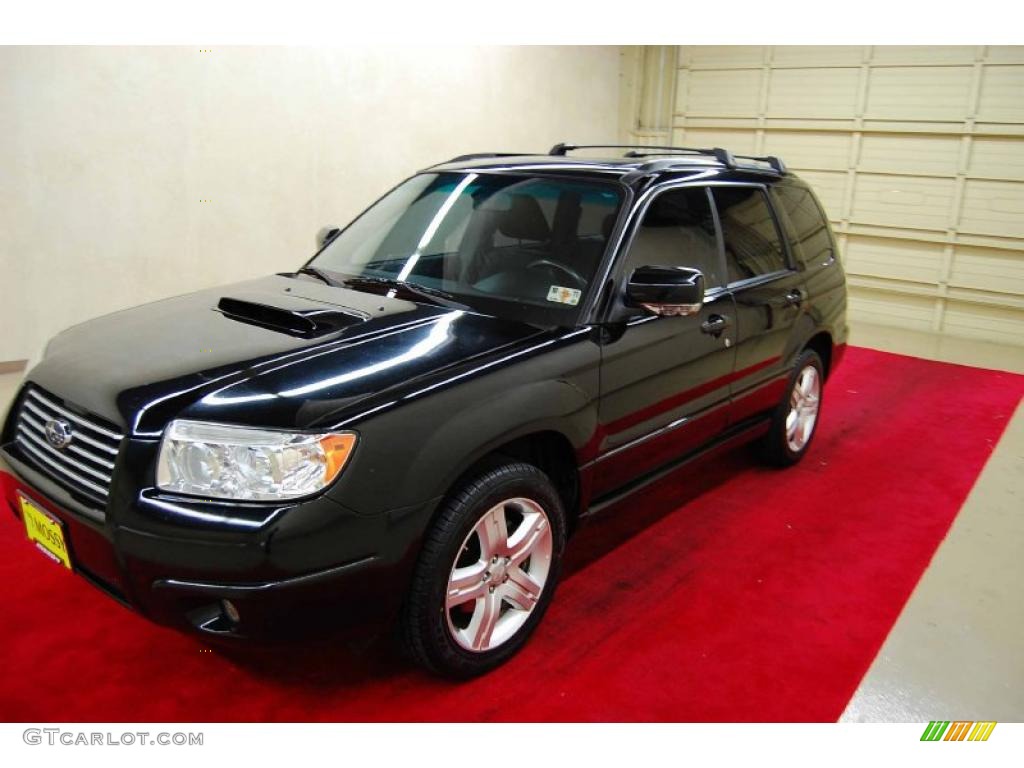 2007 Forester 2.5 XT Limited - Obsidian Black Pearl / Anthracite Black photo #3