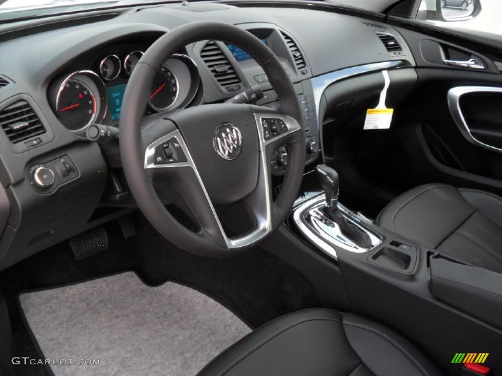 Ebony Interior 2011 Buick Regal CXL Photo #38812888