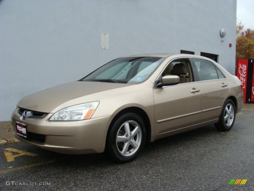 2005 Accord EX-L Sedan - Desert Mist Metallic / Ivory photo #1