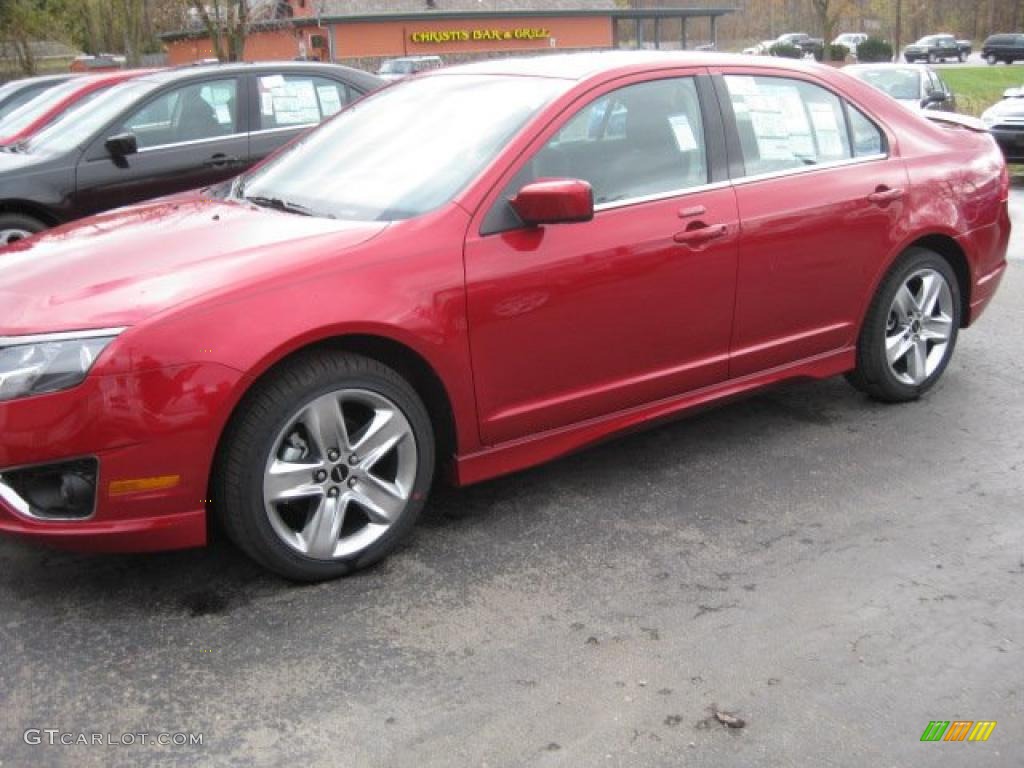 2011 Fusion Sport - Red Candy Metallic / Sport Black/Charcoal Black photo #1