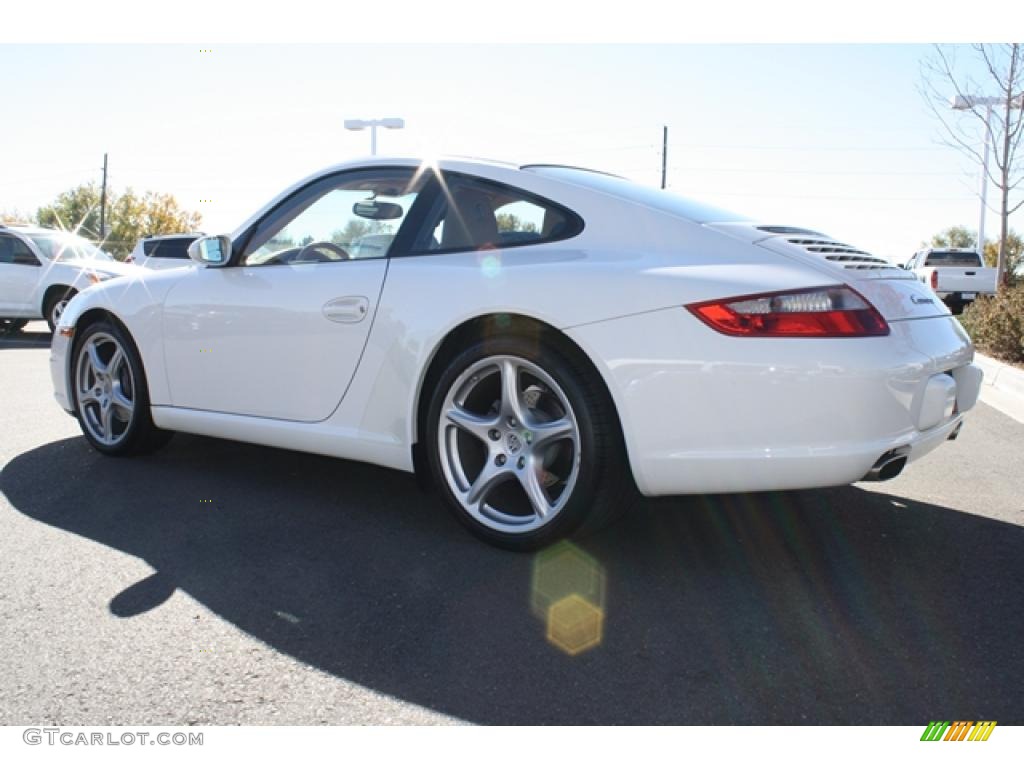 2008 911 Carrera Coupe - Carrara White / Sand Beige photo #4