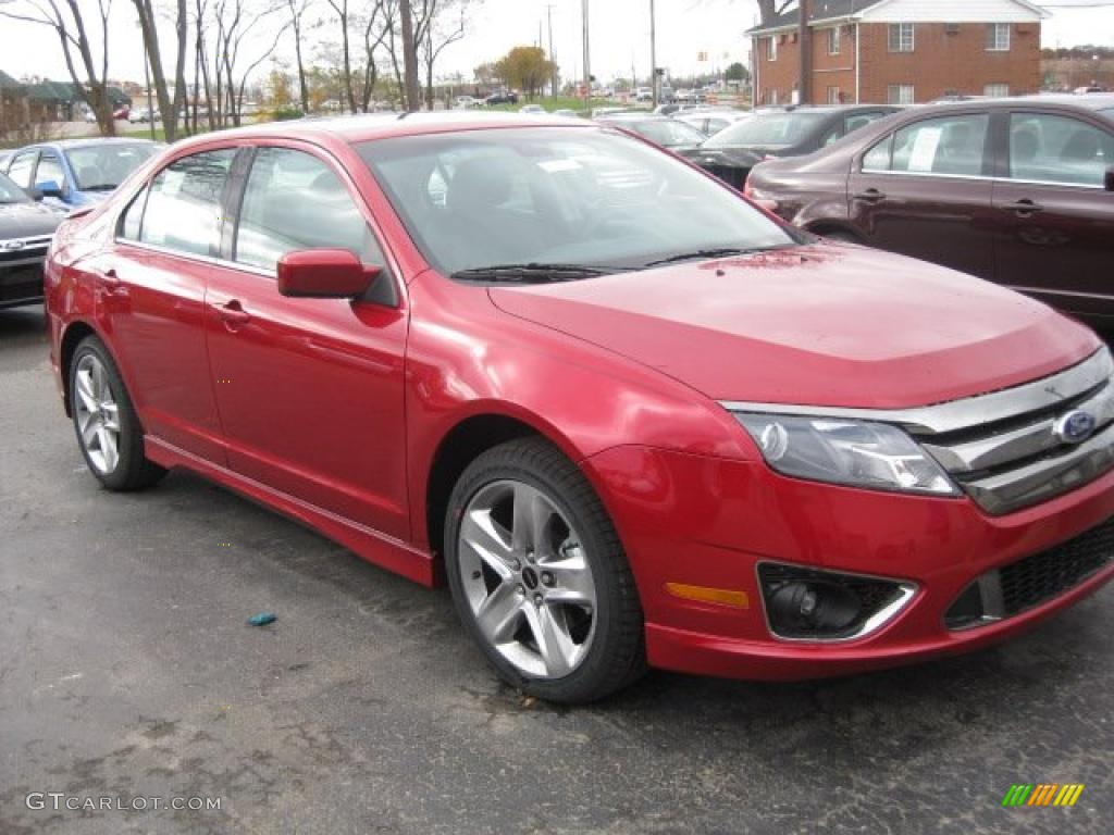 2011 Fusion Sport - Red Candy Metallic / Sport Black/Charcoal Black photo #3