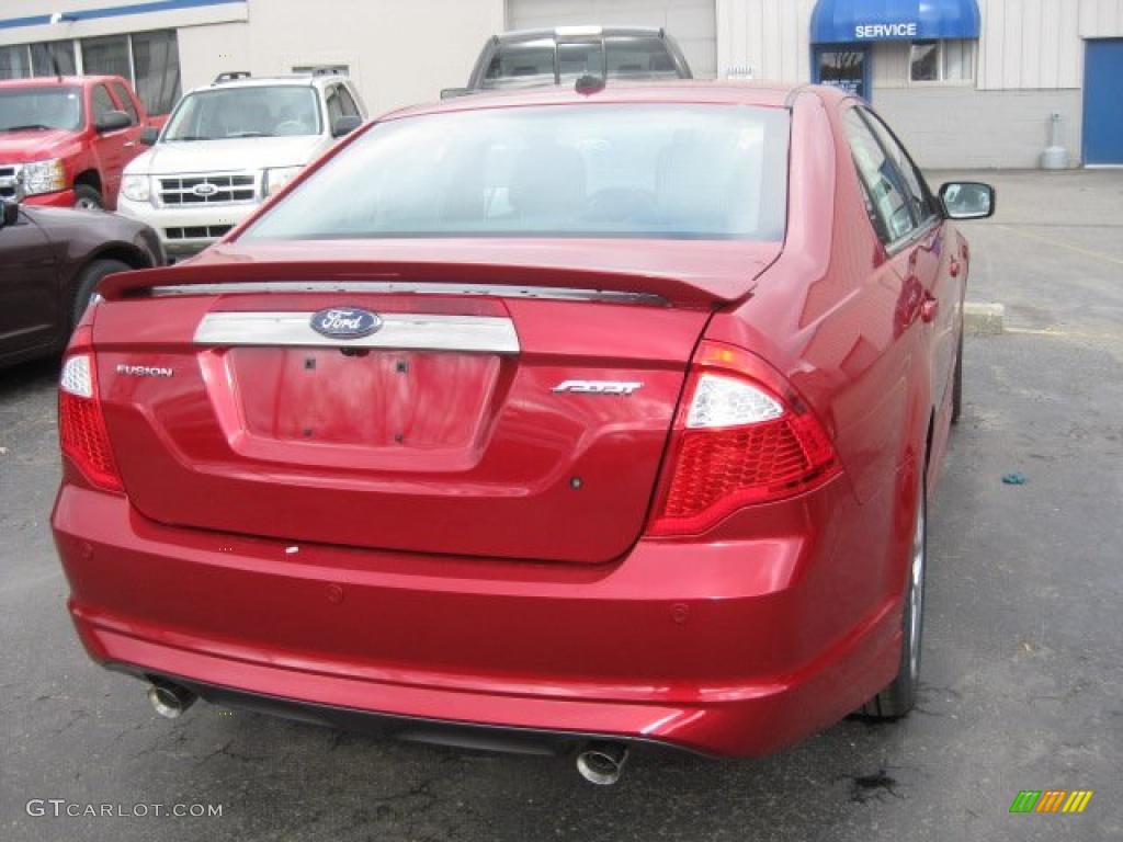 2011 Fusion Sport - Red Candy Metallic / Sport Black/Charcoal Black photo #4